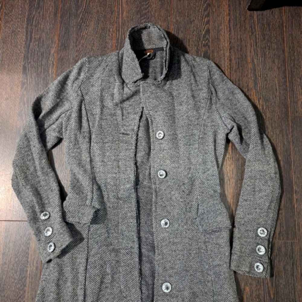 Free People Gray Long Cardigan - Picture 2 of 7